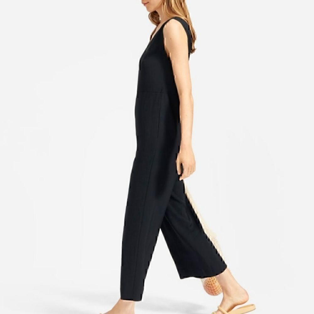 NEW Everlane The Japanese‎ Goweave Essential Jumpsuit Size 2 Sustainable Minimal